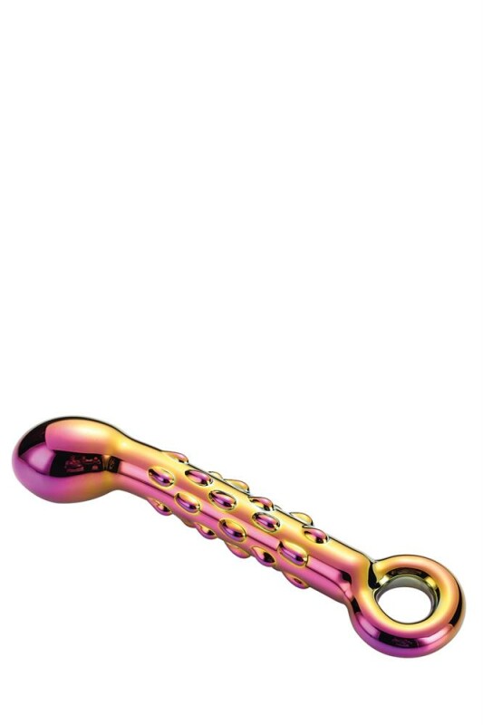 Скляний фалоімітатор Dream Toys Glamour Glass для точки G, різнокольоровий, 18 х 3.3 см - Зображення 2