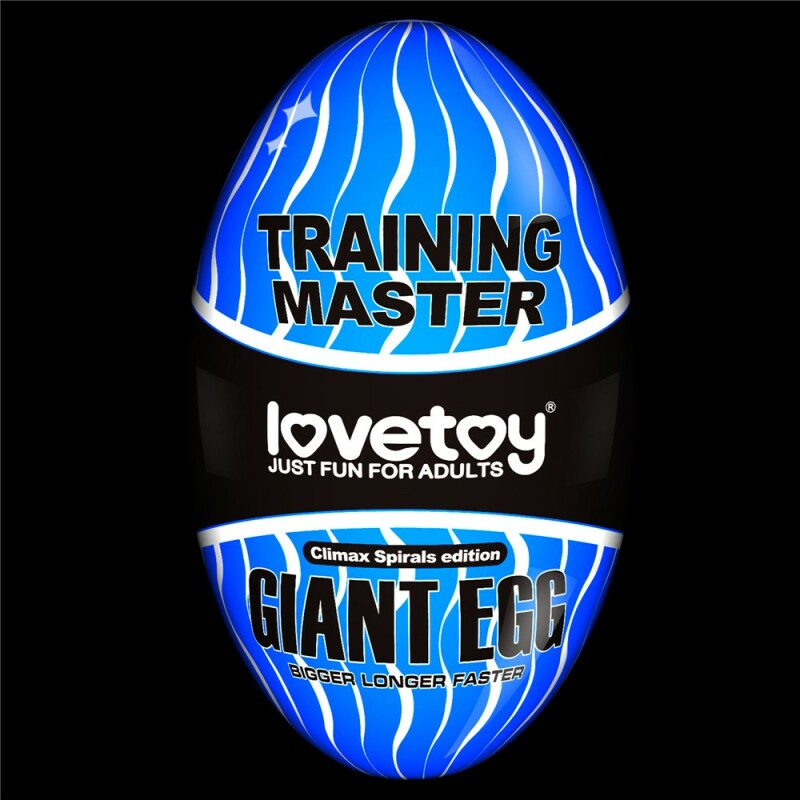 Мастурбатор яйце нереалістичний Giant Egg Masturbator білий, 13 см х 7 см - Зображення 1