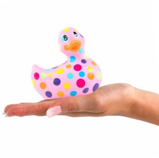 Каченя вібратор I Rub My Duckie в різнокольоровий горошок - Зображення 2