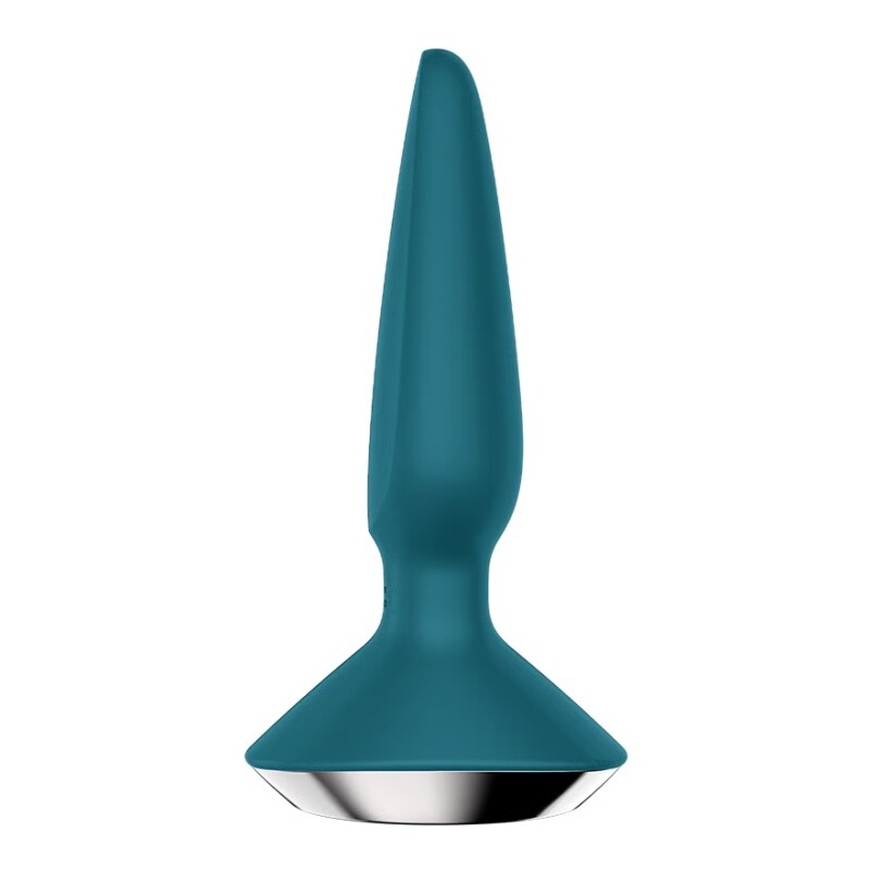Анальний вібратор Satisfyer Plug-ilicious 1 з додатком, зелений, 13.5 х 4.3 см - Зображення 2