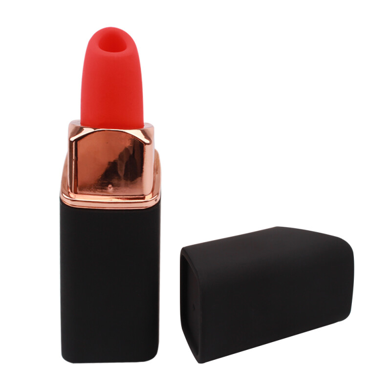 Вакуумний стимулятор для клітора Chisa Fierce Euphoria у вигляді помади, чорний, 13 х 3.5 см - Зображення 1