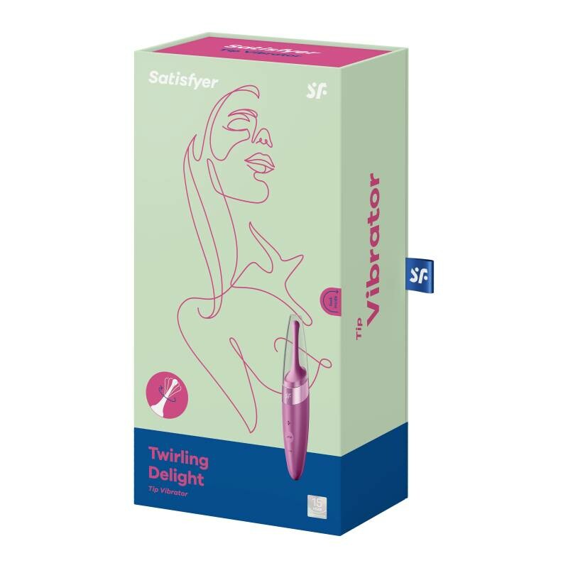 Вібратор для клітора Satisfyer Twirling Delight точкова стимуляція, фіолетовий, 16.8 х 3 см - Зображення 1