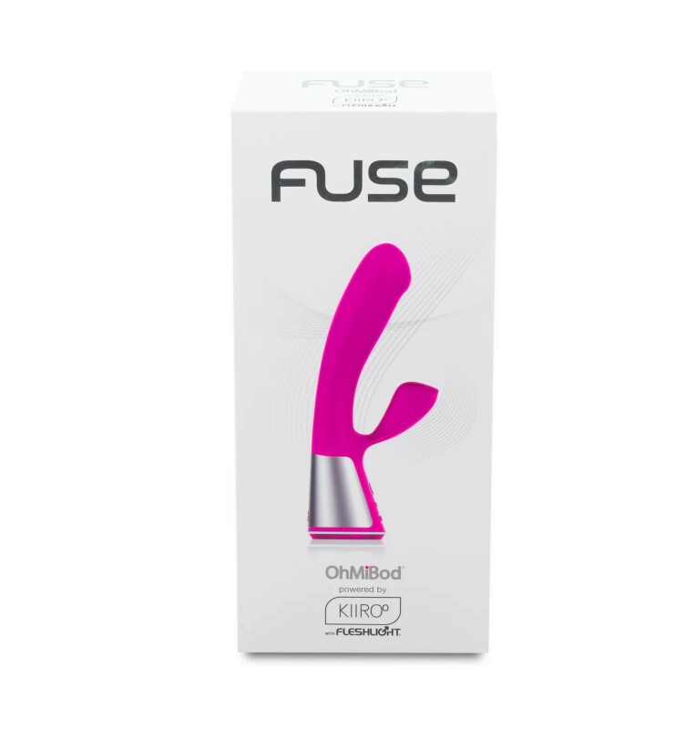 Вібратор-кролик KIIROO Ohmibod Fuse з додатком, рожевий, 18 х 3.4 см - Зображення 1