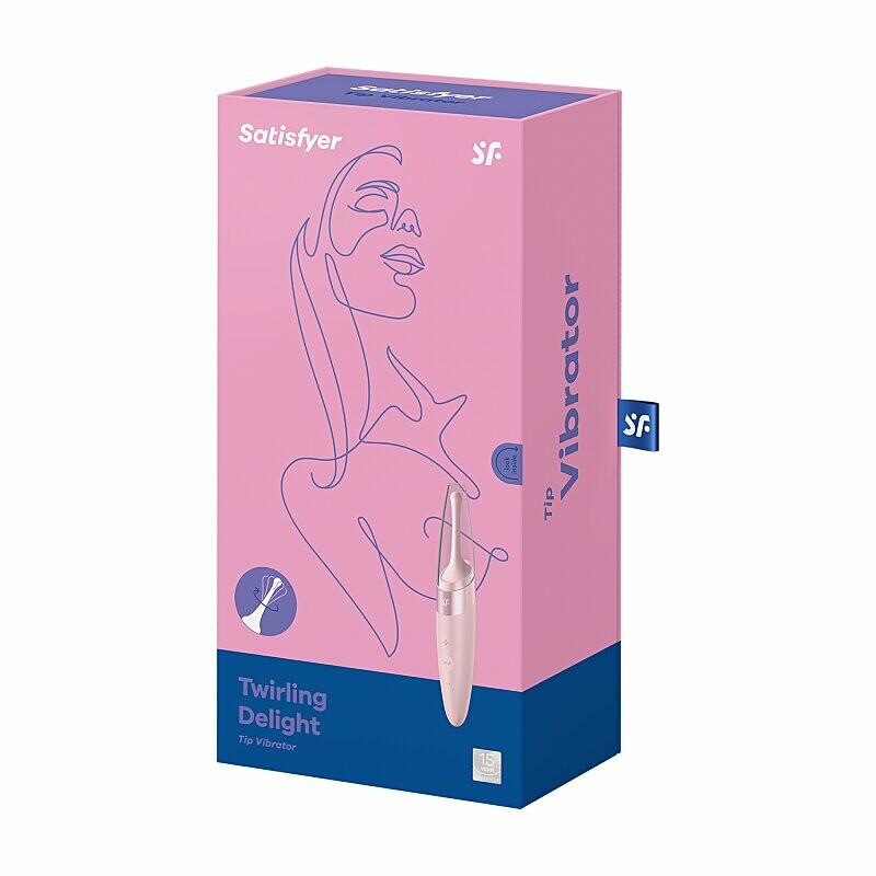 Вібратор для клітора Satisfyer Twirling Delight точкова стимуляція, рожевий, 16.8 х 3 см - Зображення 1
