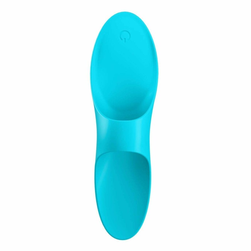 Вібратор на палець Satisfyer Teaser блакитний, 12 х 3.5 см - Зображення 2