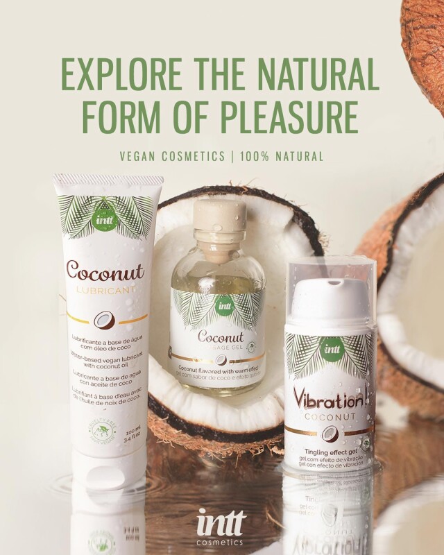 Рідкий вібратор для двох Coconut Intt (Vegan), 15 мл, зі смаком кокосу - Зображення 6