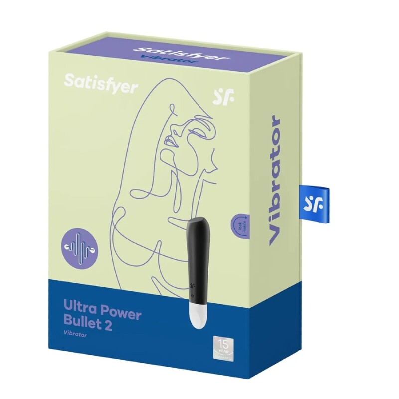 Віброкуля Satisfyer Ultra Power Bullet 2 чорна, 10.5 х 2.4 см - Зображення 1