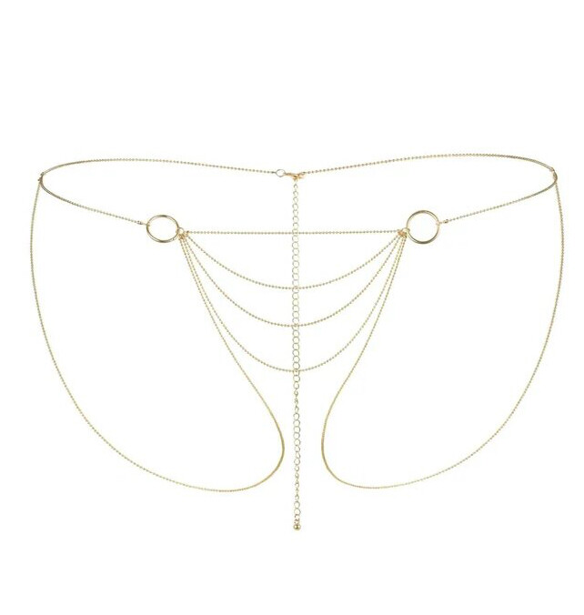 Прикраса ланцюжок-трусики Bijoux Indiscrets Magnifique Bikini Chain, золоті - Зображення 3