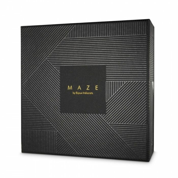 Портупея з перехресним плетінням під грудьми MAZE Bijoux Indiscrets бежева, OS