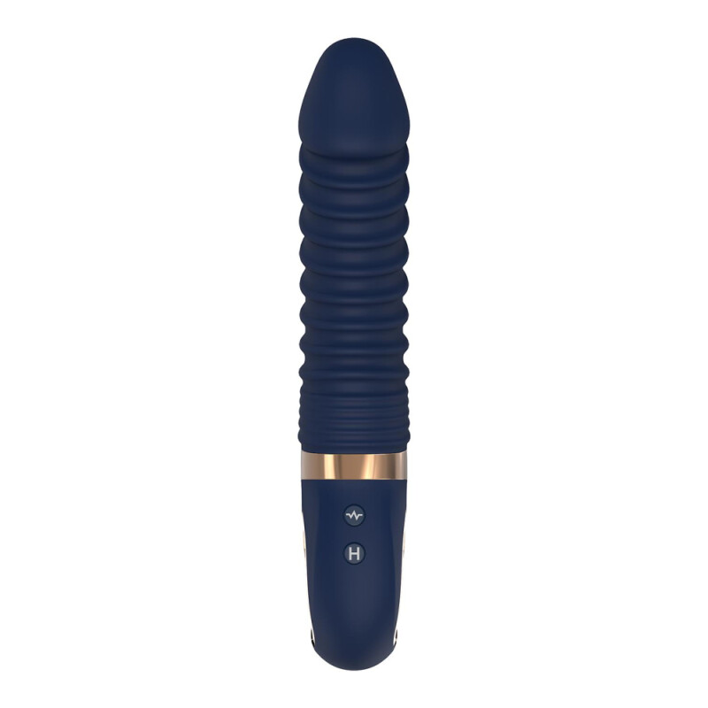 Вібратор для точки G Dream Toys Nereos з підігрівом, синій, 23 х 4 см - Зображення 5