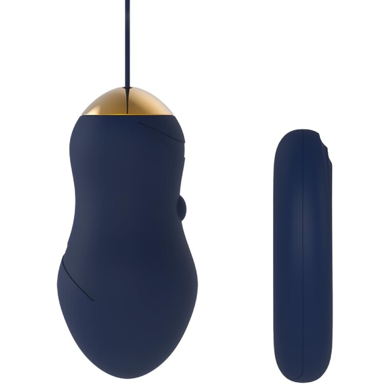 Віброяйце Dream Toys Apollo з пультом, синє, 14 х 3.5 см - Зображення 8