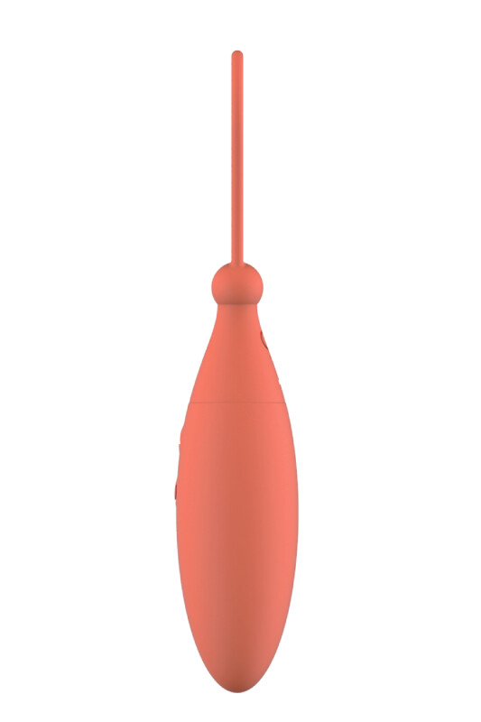 Віброяйце з дистанційним керуванням Dream Toys коралове, 15.5 х 3 см - Зображення 4
