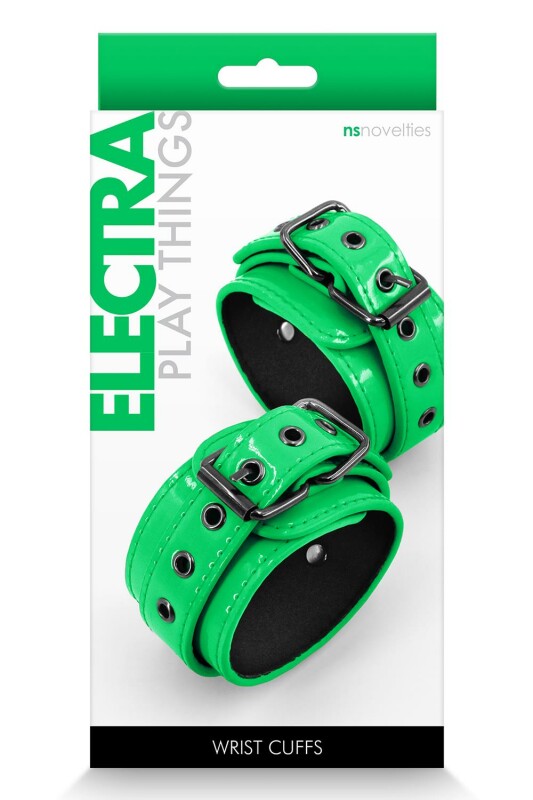 Наручники NS Novelties Electra Wrist Cuffs зелені - Зображення 1