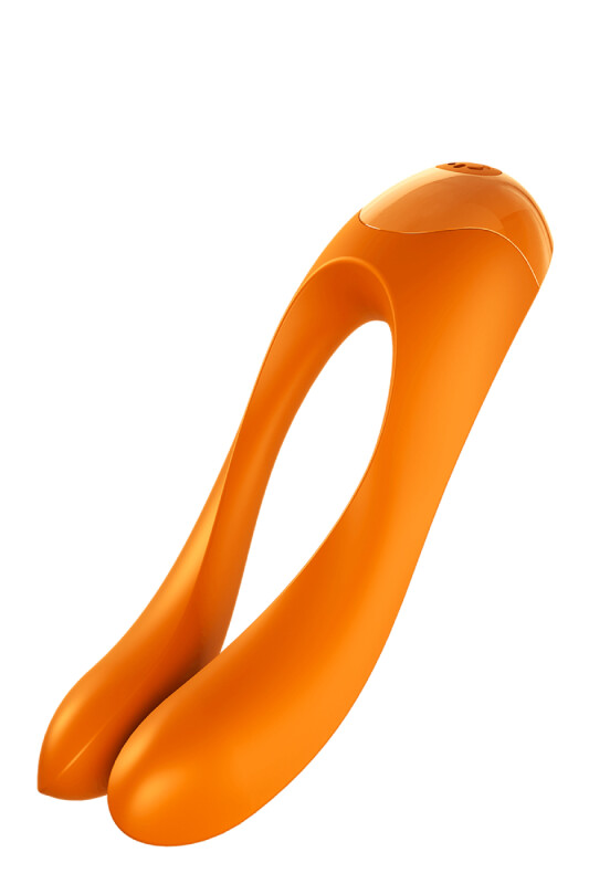 Вібратор на палець Satisfyer Candy Cane помаранчевий, 12 х 3.5 см - Зображення 5