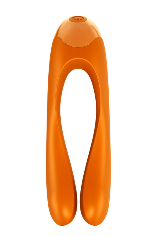 Вібратор на палець Satisfyer Candy Cane помаранчевий, 12 х 3.5 см - Зображення 2