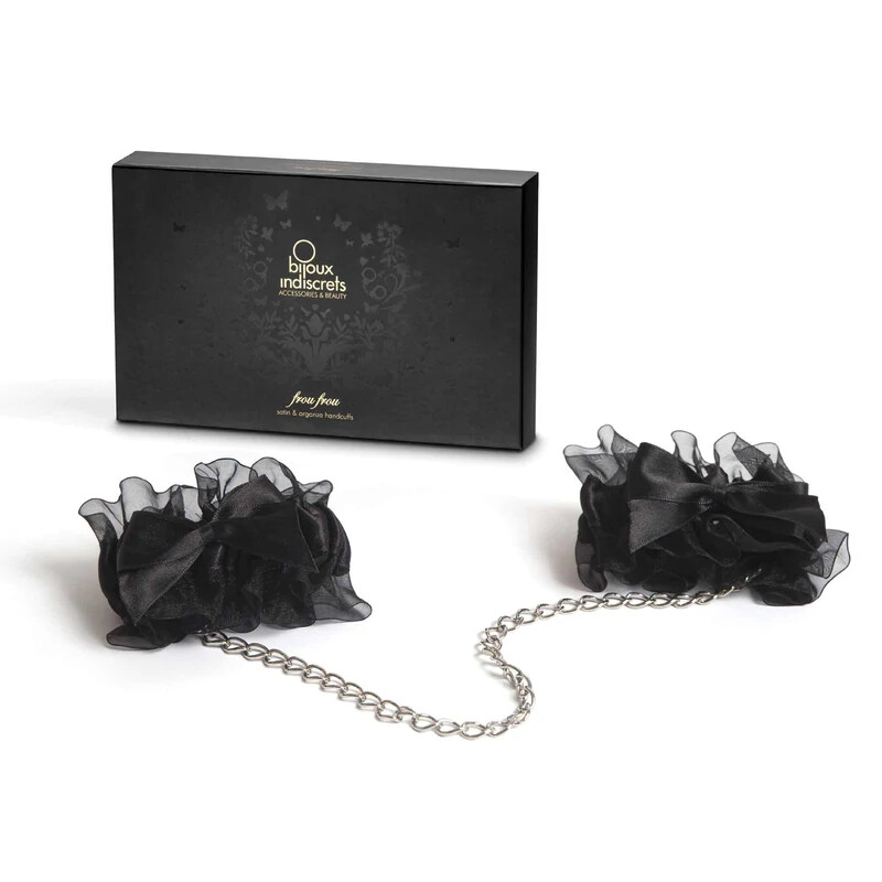Наручники Bijoux Indiscrets - Frou Frou Organza handcuffs, з атласу та органзи - Зображення 2