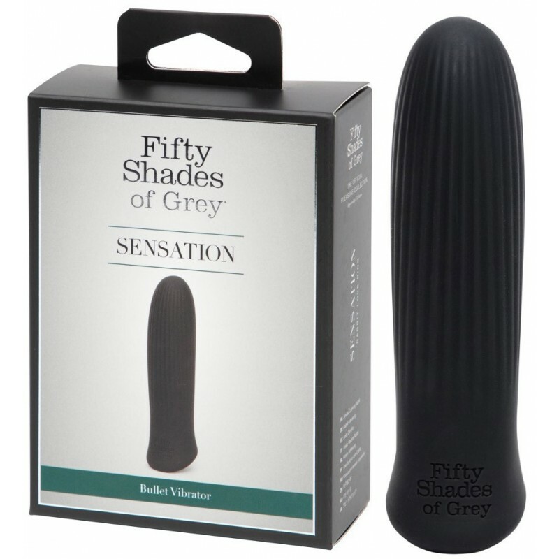 Віброкуля Fifty Shades of Grey Sensation рельєфний, чорний, 8.6 х 2.4 см - Зображення 1