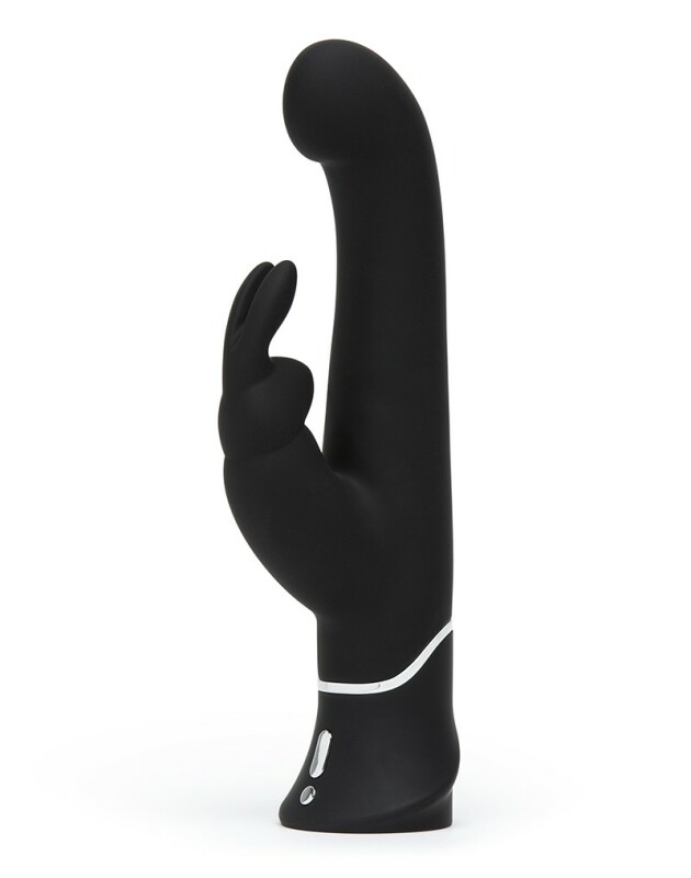 Вібратор-кролик Lovehoney Happy Rabbit силіконовий, чорний, 24 х 4 см