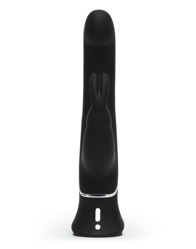 Вібратор-кролик Lovehoney Happy Rabbit силіконовий, чорний, 24 х 4 см - Зображення 3