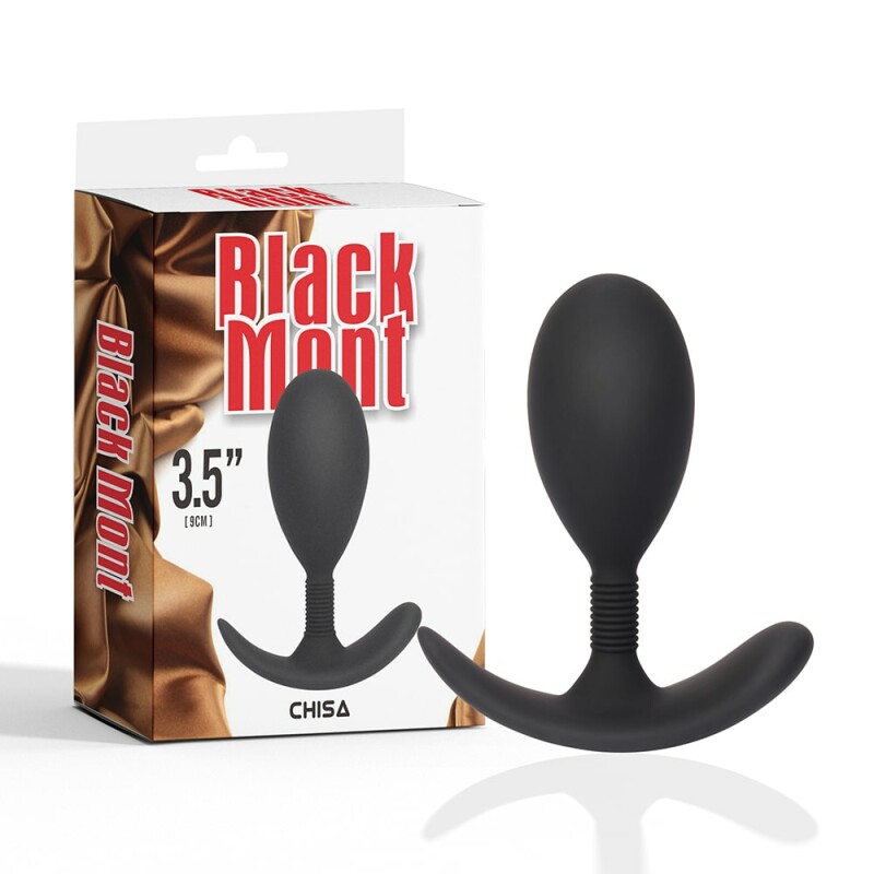 Анальна пробка M Chisa Black Mont, чорна, 10.8 х 3.8 см