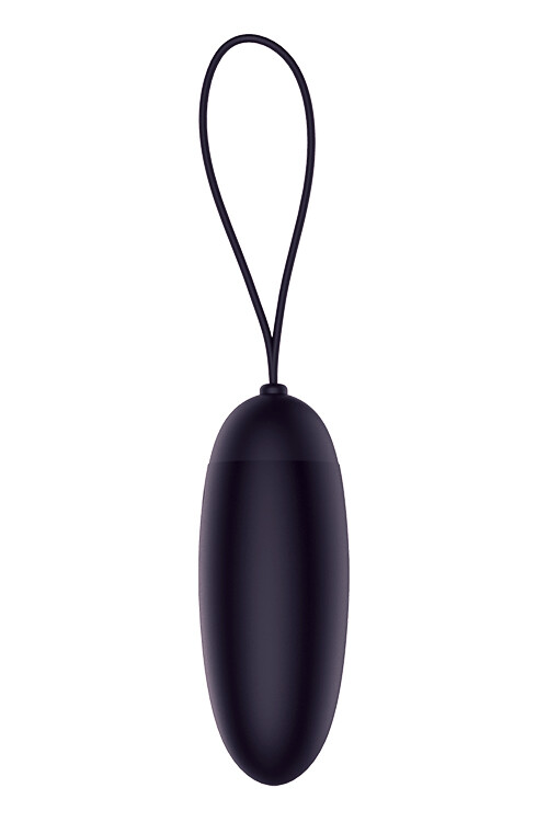 Віброяйце Dream Toys Dusky Pleaser з пультом, чорне, 8.9 х 3.3 см - Зображення 3