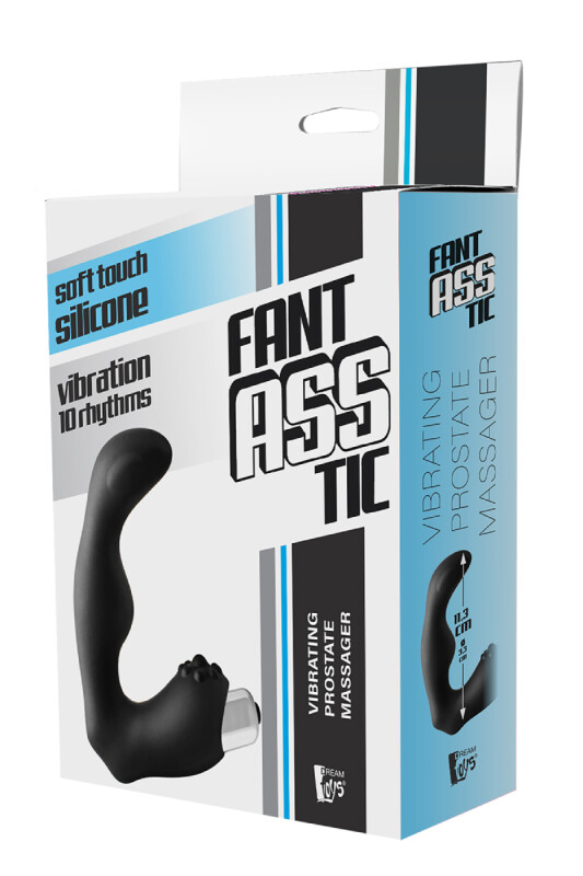 Вібромасажер простати Dream Toys Fantasstic рельєфний, чорний, 11.3 х 3.3 см - Зображення 1