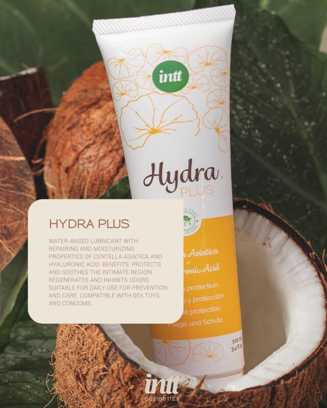 Лубрикант Intt Hydra Plus (Vegan), 100 мл, на водній основі, з загоювальним ефектом - Изображение 4