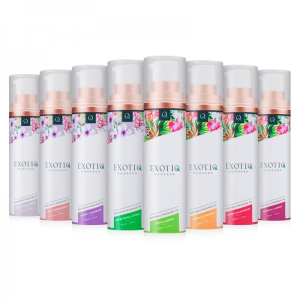 Масажна олія Exotiq Massage Oil Basil Citrus з ароматом Базиліка і Цитрусів, 100 мл - Зображення 5