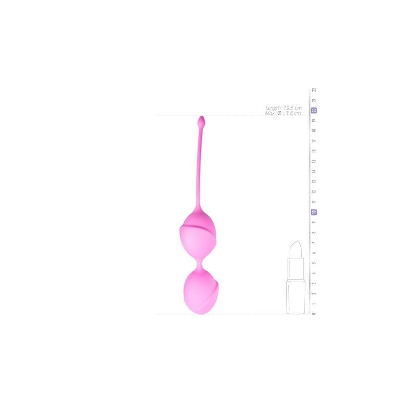 Вагінальні кульки подвійні Vagina Balls для вправ Кегеля, рожеві - Зображення 3
