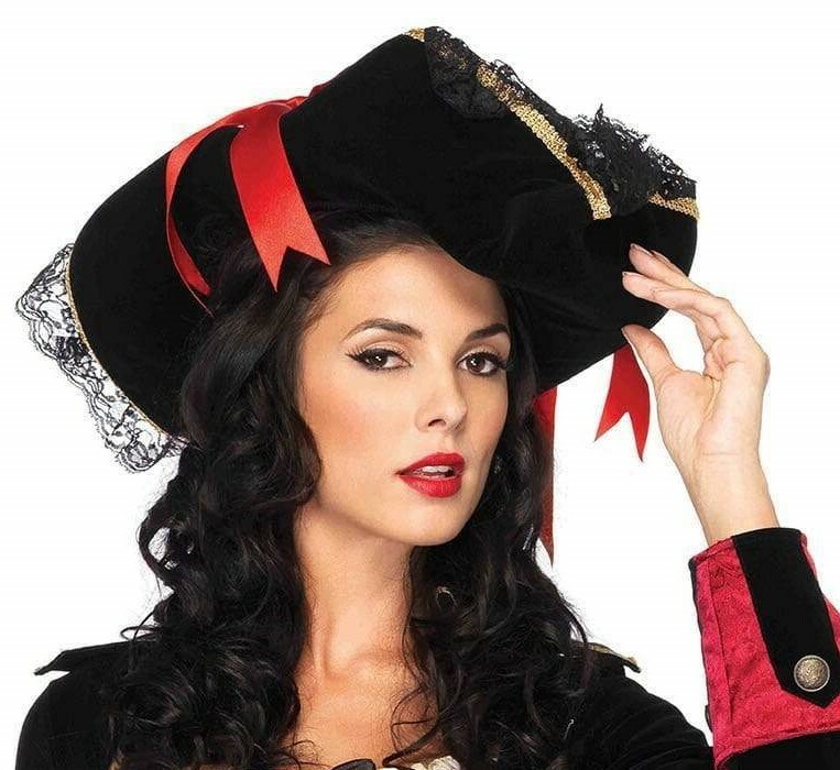 Капелюх пірата жіночий Swashbuckler Pirate Hat від Leg Avenue, чорний - Зображення 3