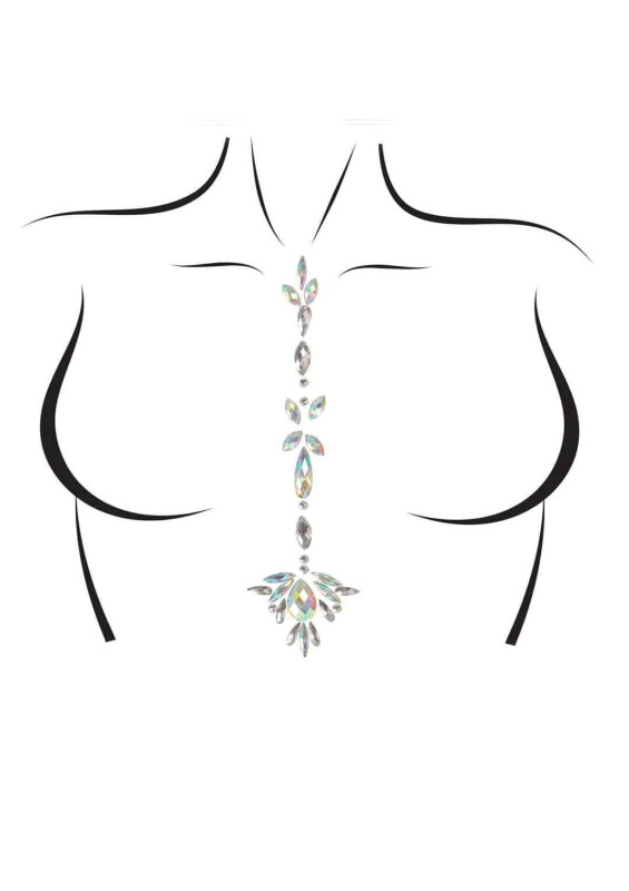 Кристали для тіла Jade Jewels Sticker від Leg Avenue, прозорі - Зображення 2