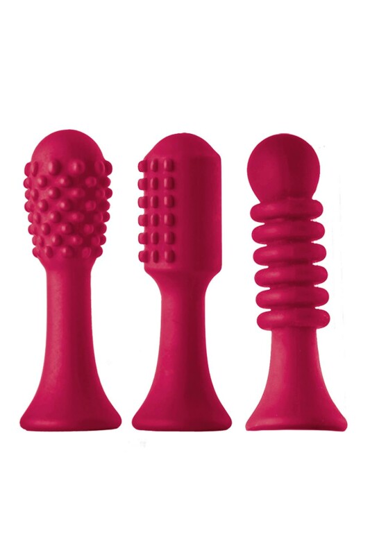 Вібратор для клітора Dream Toys Sparkling Verona з насадками, рожевий, 18.5 х 3.5 см - Зображення 3