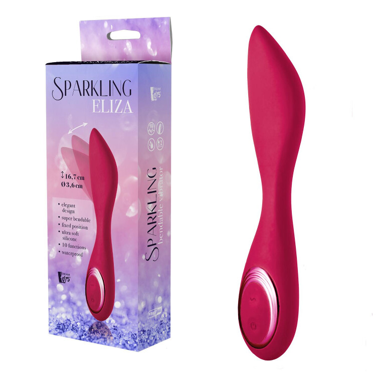 Вібратор універсальний Sparkling Eliza від Dream Toys, рожевий, 17 х 3.5 см - Зображення 2