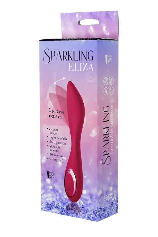 Вібратор універсальний Sparkling Eliza від Dream Toys, рожевий, 17 х 3.5 см - Зображення 1