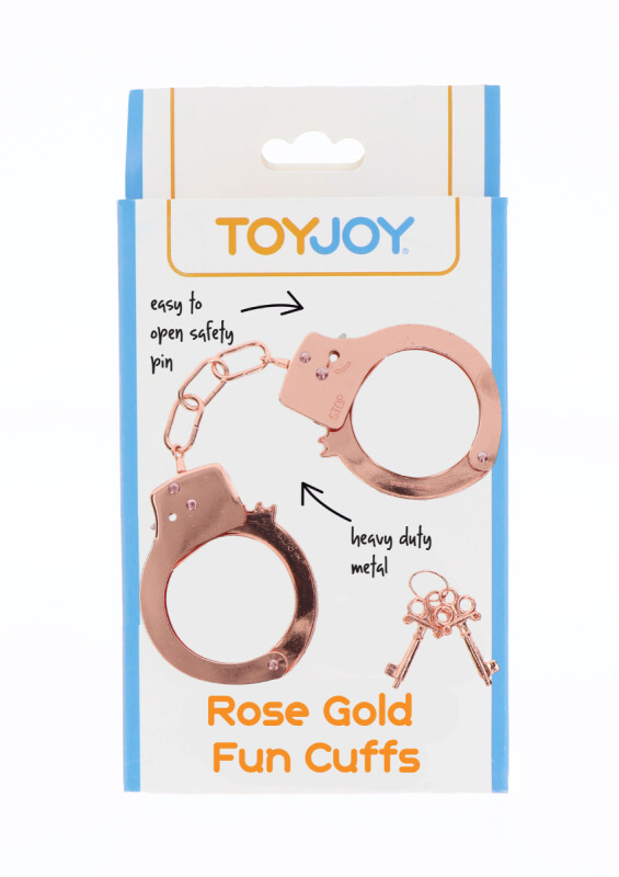 Наручники на ланцюжку з ключами TOY JOY рожеве золото - Зображення 1