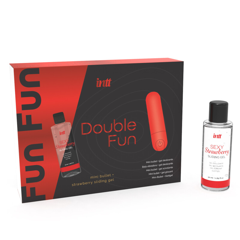 Набір для прелюдій INTT DOUBLE FUN, віброкуля та лубрикант - Изображение 1