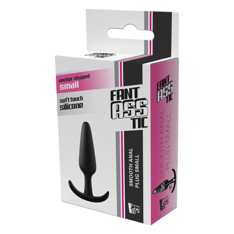 Анальна пробка Dream Toys Fantasstic з обмежувачем, чорна, 8.3 х 2.1 см - Изображение 1