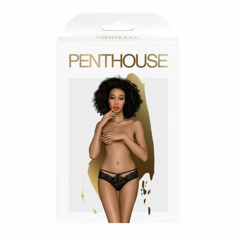 Сексуальні трусики Penthouse Adore Me чорні, L/XL - Зображення 1