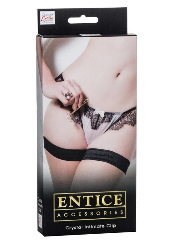 Зажим для клітора із кристалами California Exotic, золотий - Зображення 1