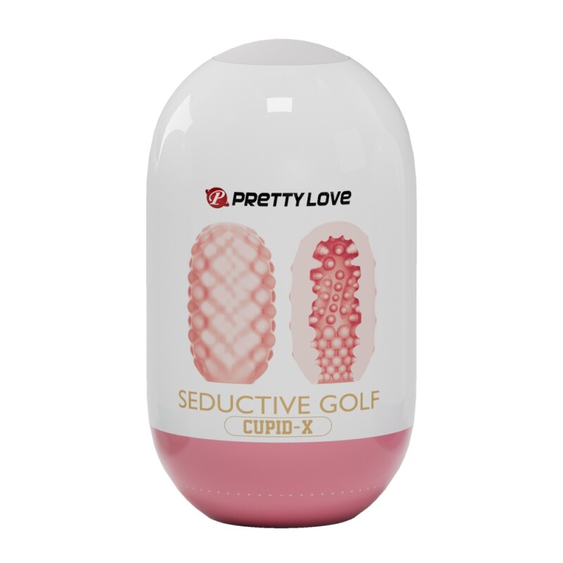 Мінімастурбатор Pretty Love Seductive Golf Cupid X Egg, рожевий, 10 х 5.6 см - Изображение 5