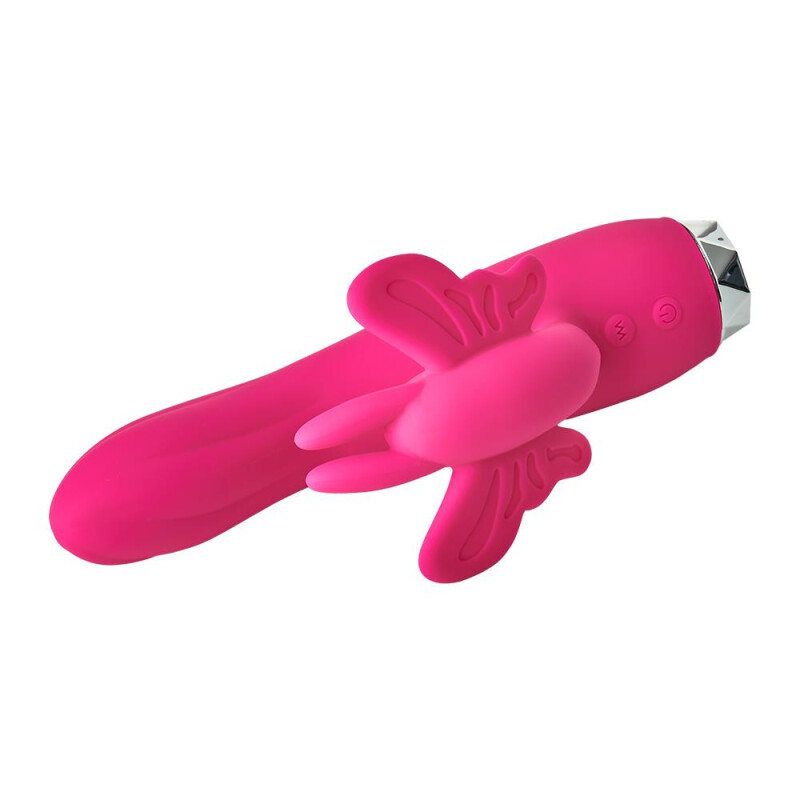 Вібратор-кролик Dream Toys FlirtsButterfly, рожевий, 17 х 3 см - Зображення 6