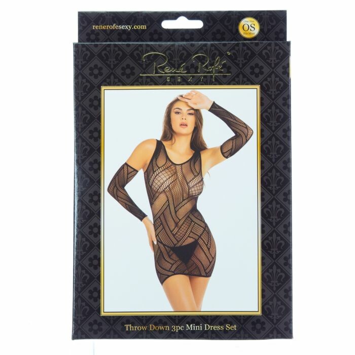 Сукня Throw Down 3pc Mini Dress чорна, One Size - Зображення 1