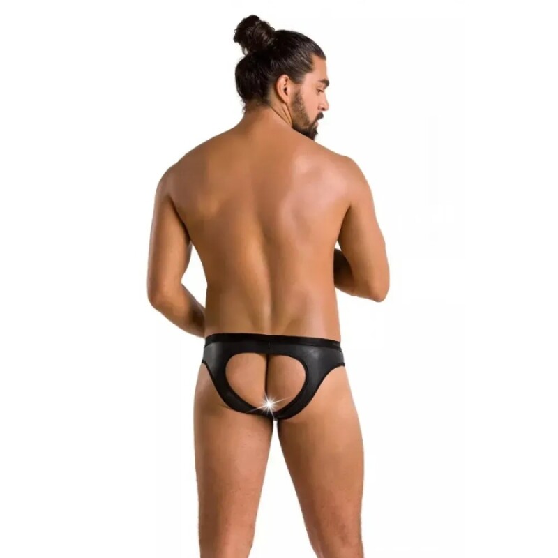 Чоловічі труси бріфи Slip Open Joe, L/XL, з інтимним вирізом, чорного кольору - Зображення 3