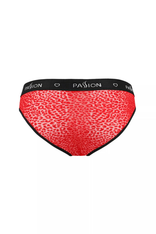 Сексуальні чоловічі труси Passion Men Mike, L/XL, леопардовий принт, червоні - Зображення 3
