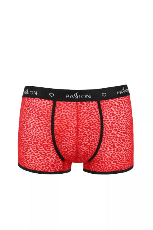 Сексуальні чоловічі труси Passion Men Parker, S/M, з інтимним вирізом, з візерунком, червоні - Зображення 2