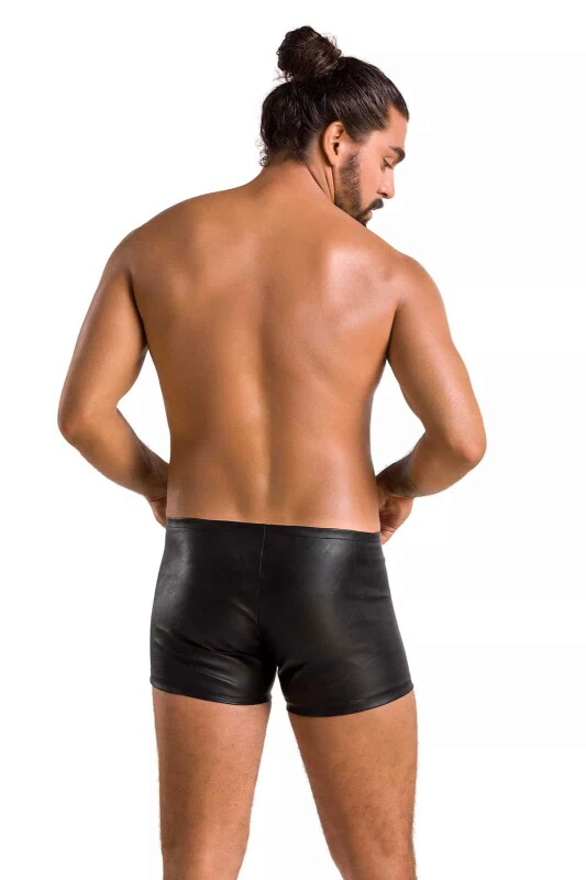 Чоловічі шорти L/XL Passion Men Short Matt, з блискавками, чорні - Зображення 1