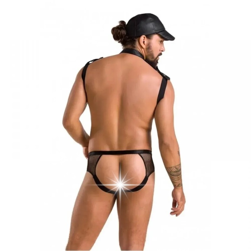 Чоловічий костюм у вигляді боді з кепкою Passion Man Set John, L/XL - Зображення 1