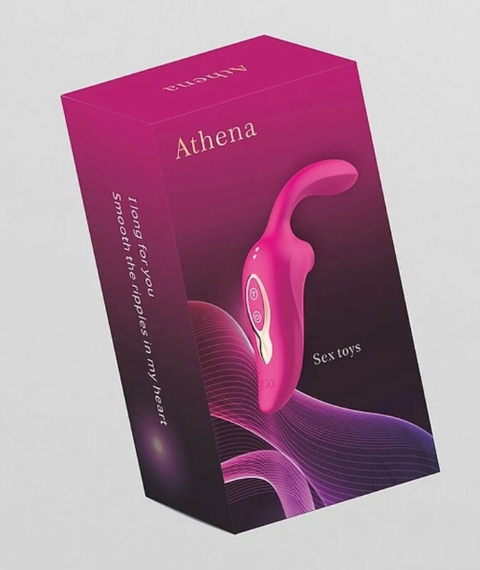 Вібратор з вакуумною стимуляцією і вібрацією Athena, рожевий - Зображення 1