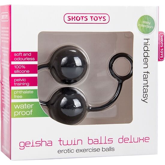 Вагінальні кульки Shots Geisha Twin Balls, силікон, 3.5 см - Зображення 1