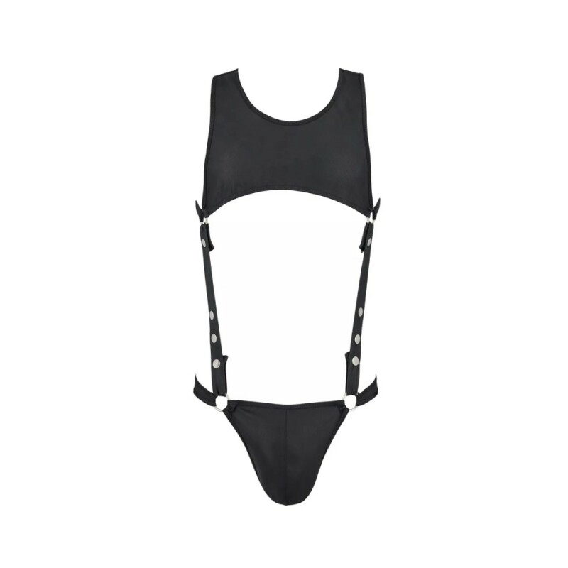 Сексуальне чоловіче боді Passion Men Adam, L/XL, чорне - Зображення 2